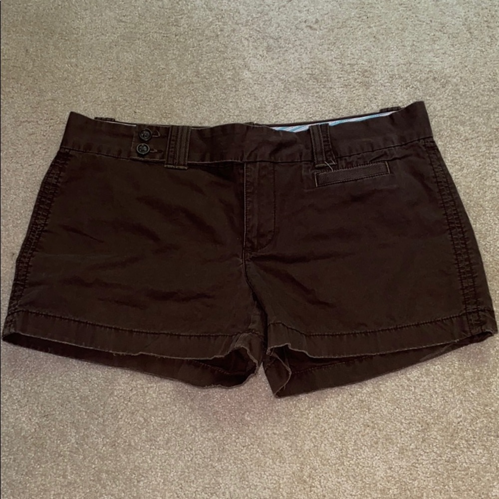OLD NAVY Twill brown double button shorts